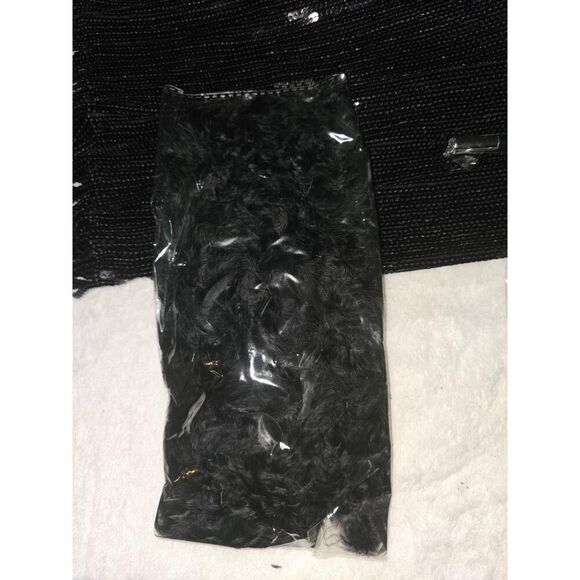 NWT Womens Black‎ Sequin Fringe Flapper 1920s Style Gatsby Party Dress Costume - Picture 8 of 8